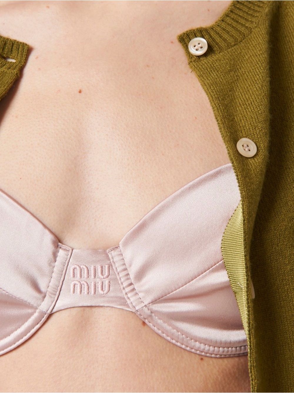 Miu Miu Opal Silk Bra